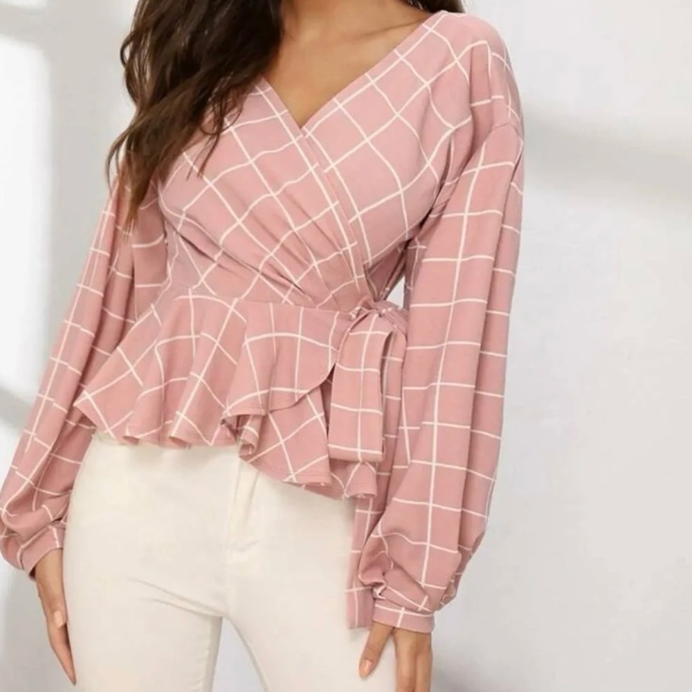 Pinky Peplum Blouse